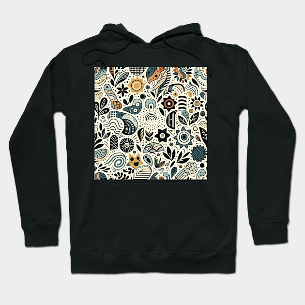 Folkloric Doodle V1 Hoodie by GracePaigePlaza